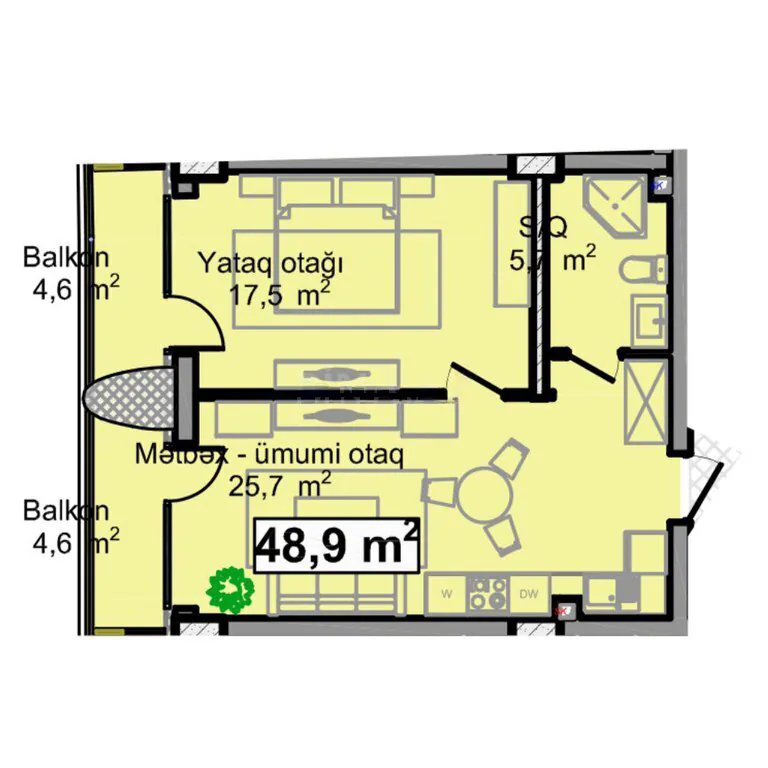 58,1 м²