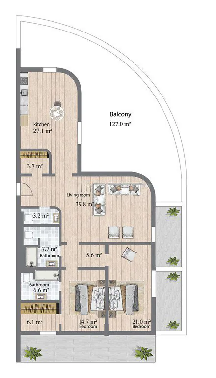 290,5 m²