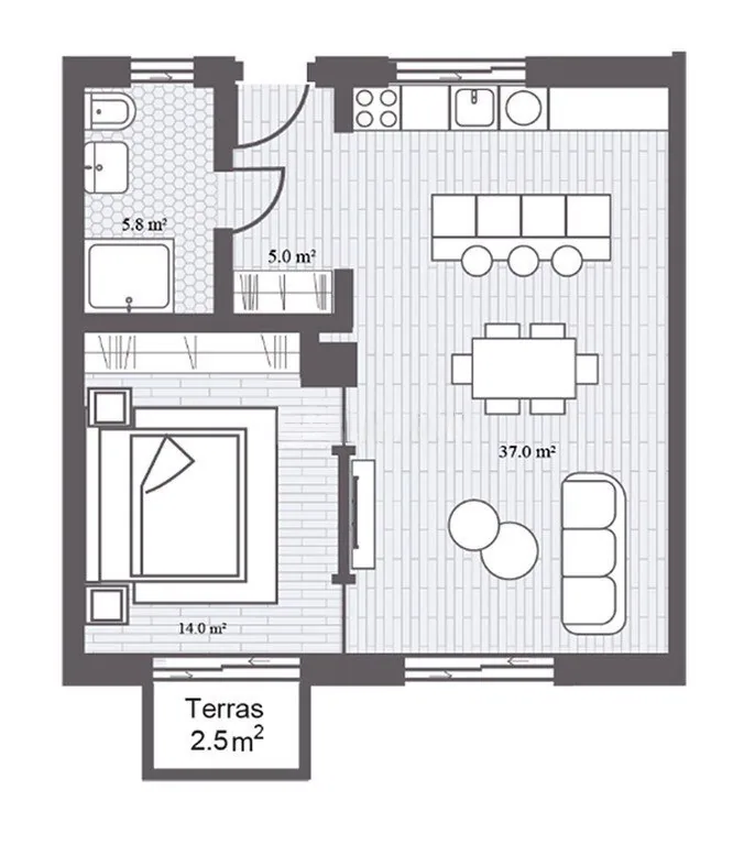 73,98 m²