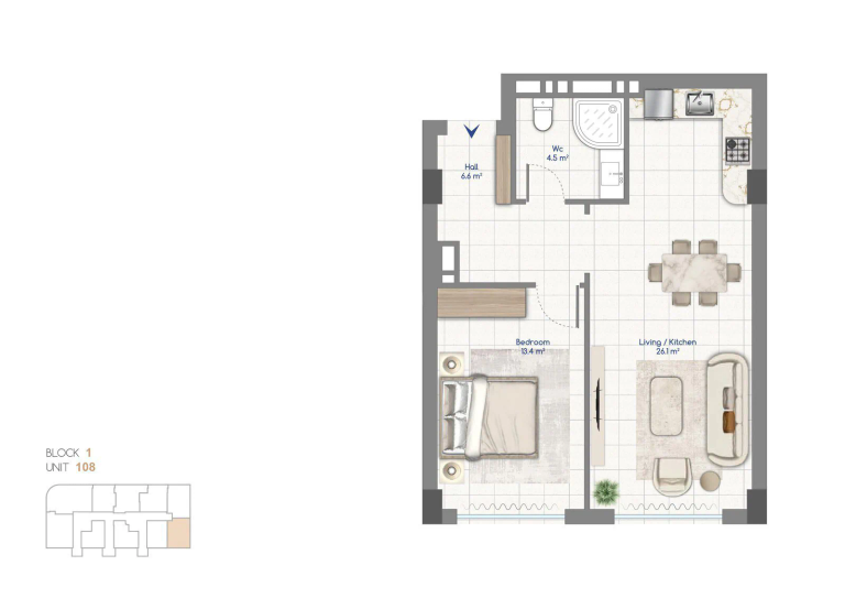 60,4 m²