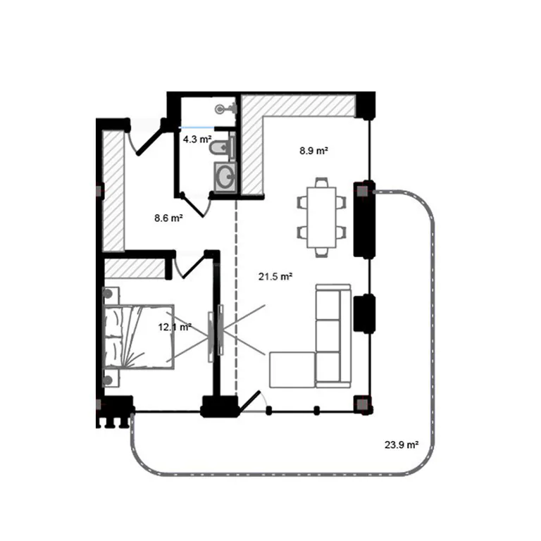 93,4 m²