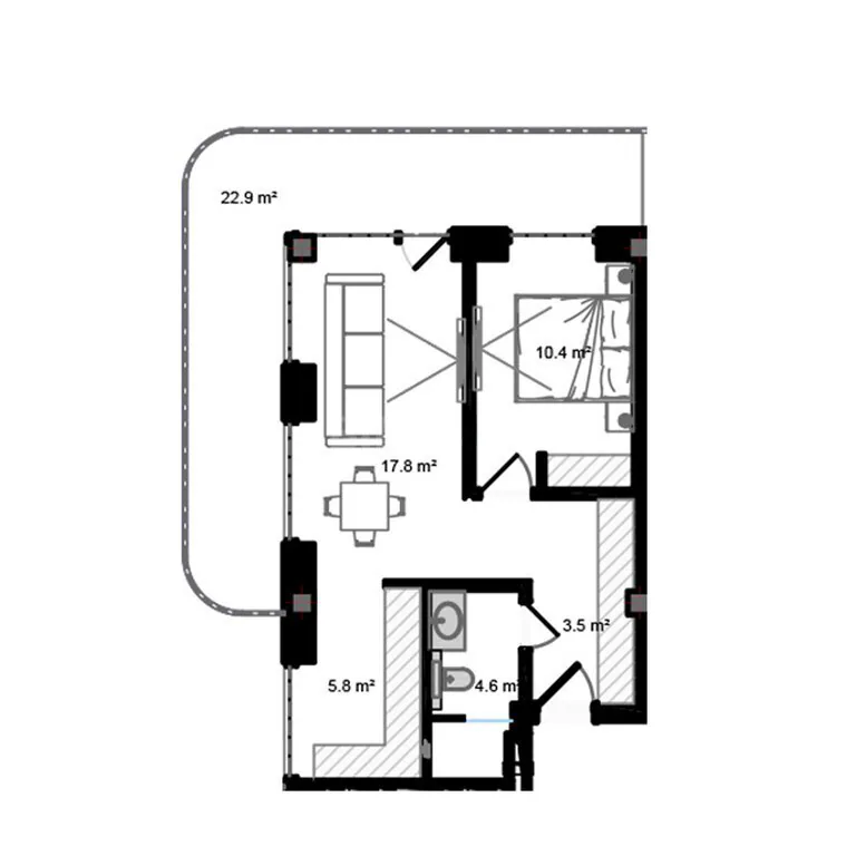 78,6 m²