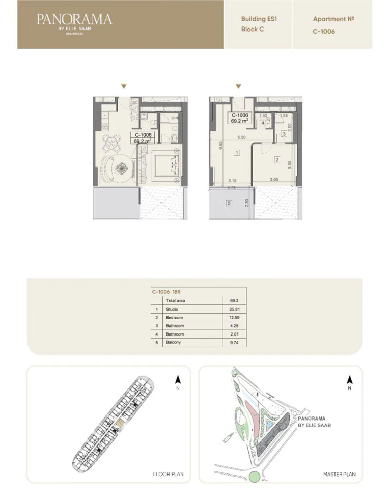 69,2 m²