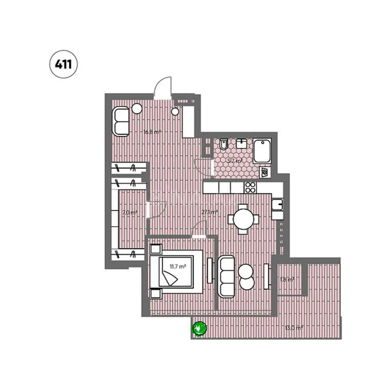 98 m²