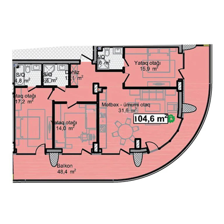 153 м²
