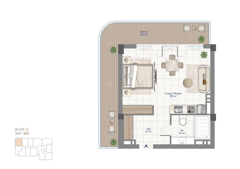 76,1 m²