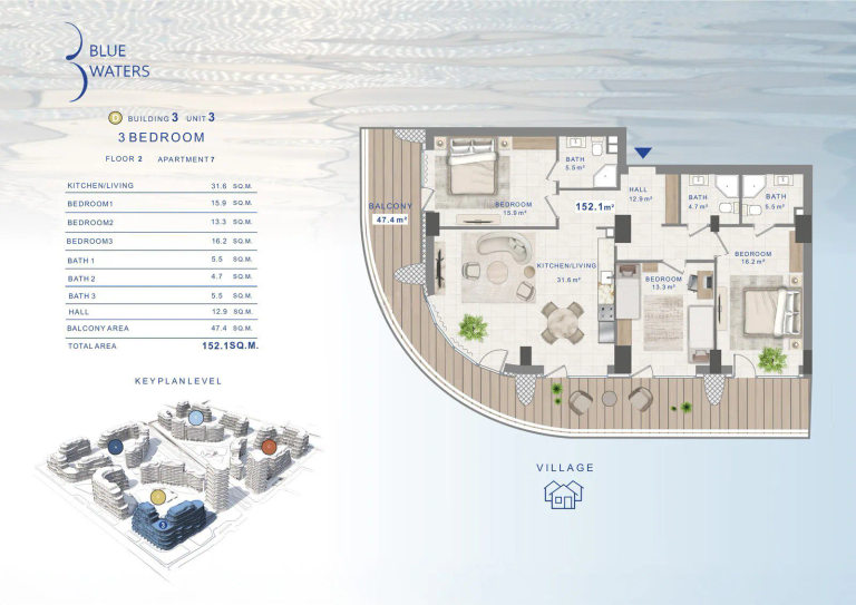 152,1 m²