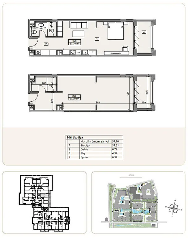 57,7 m²