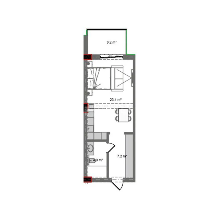 50,1 m²