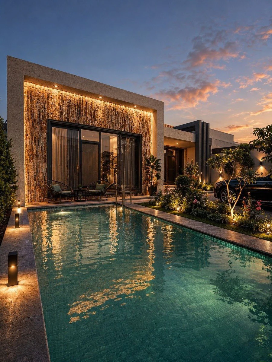 Günlük kirayə 4 otaqlı 200 m² fərdi ev, Xəzər rayonu, Bakı. Foto 1