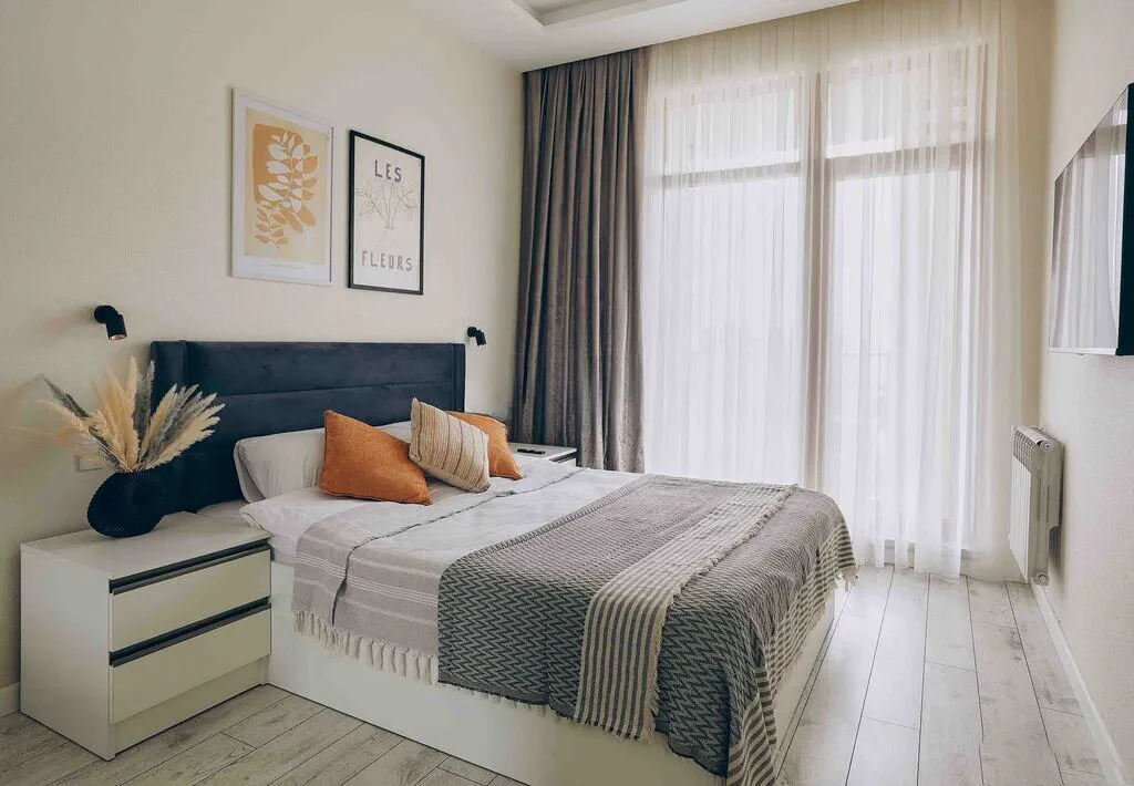 Günlük kirayə 2 otaqlı 55 m² mənzil, Nərimanov rayonu, Bakı. Foto 1