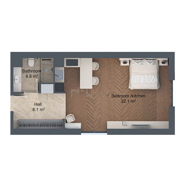 53,5 м²