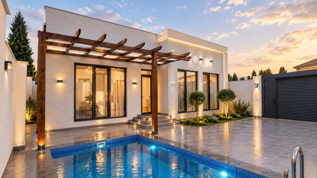 4 otaqlı 150 m² fərdi ev, Xəzər rayonu, Bakı — Mərdəkan qəs.. Foto 1