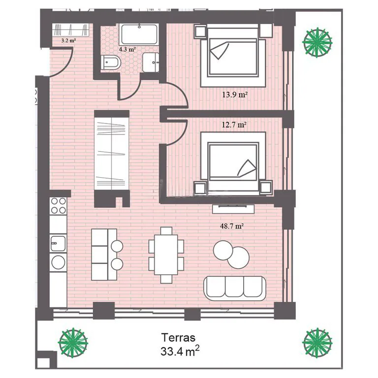132,5 m²