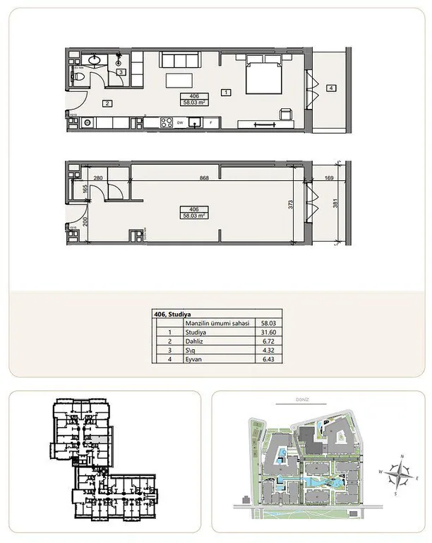 58,03 m²