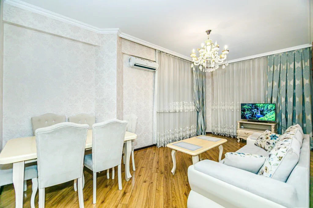 Günlük kirayə 2 otaqlı 95 m² mənzil, Nəsimi rayonu, Bakı. Foto 1