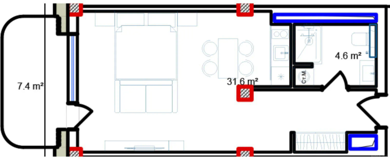 52,4 m²