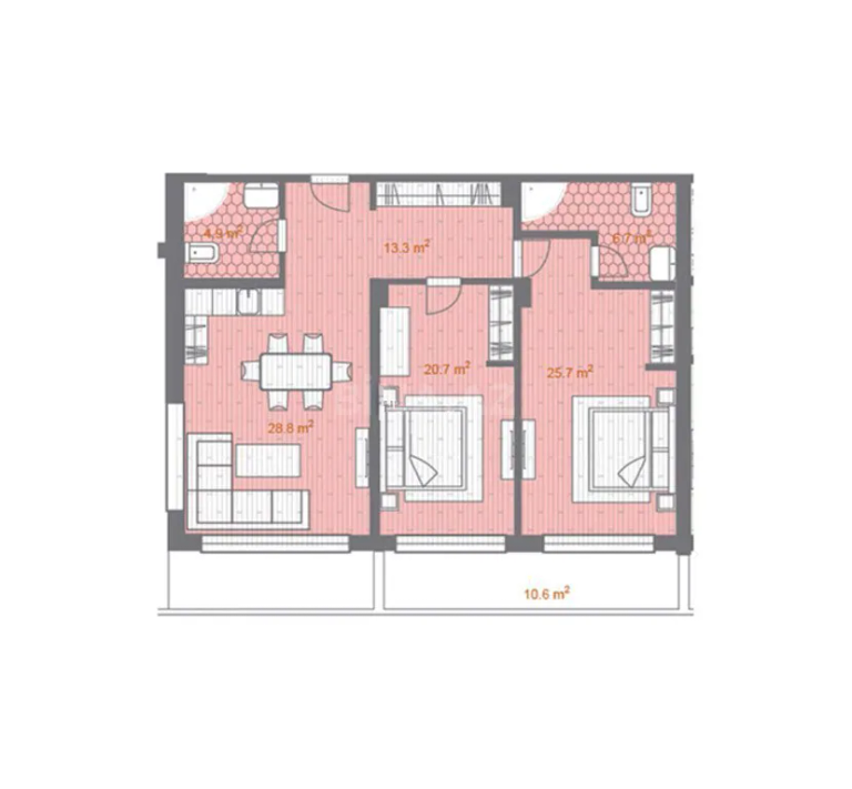 157,8 m²