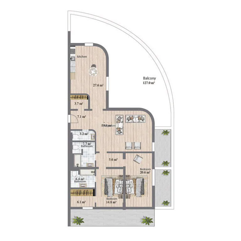 290,8 m²