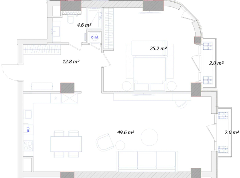 112 m²