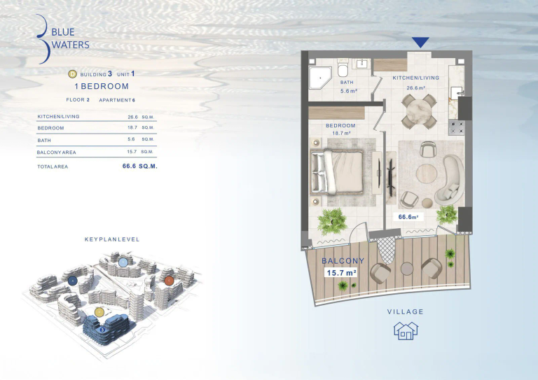 66,6 m²