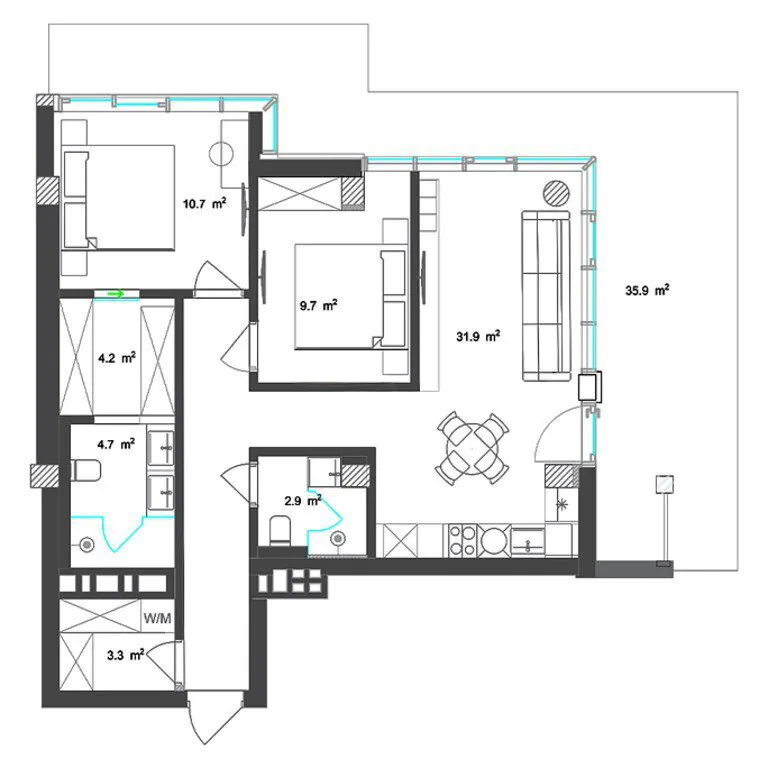 117,5 m²