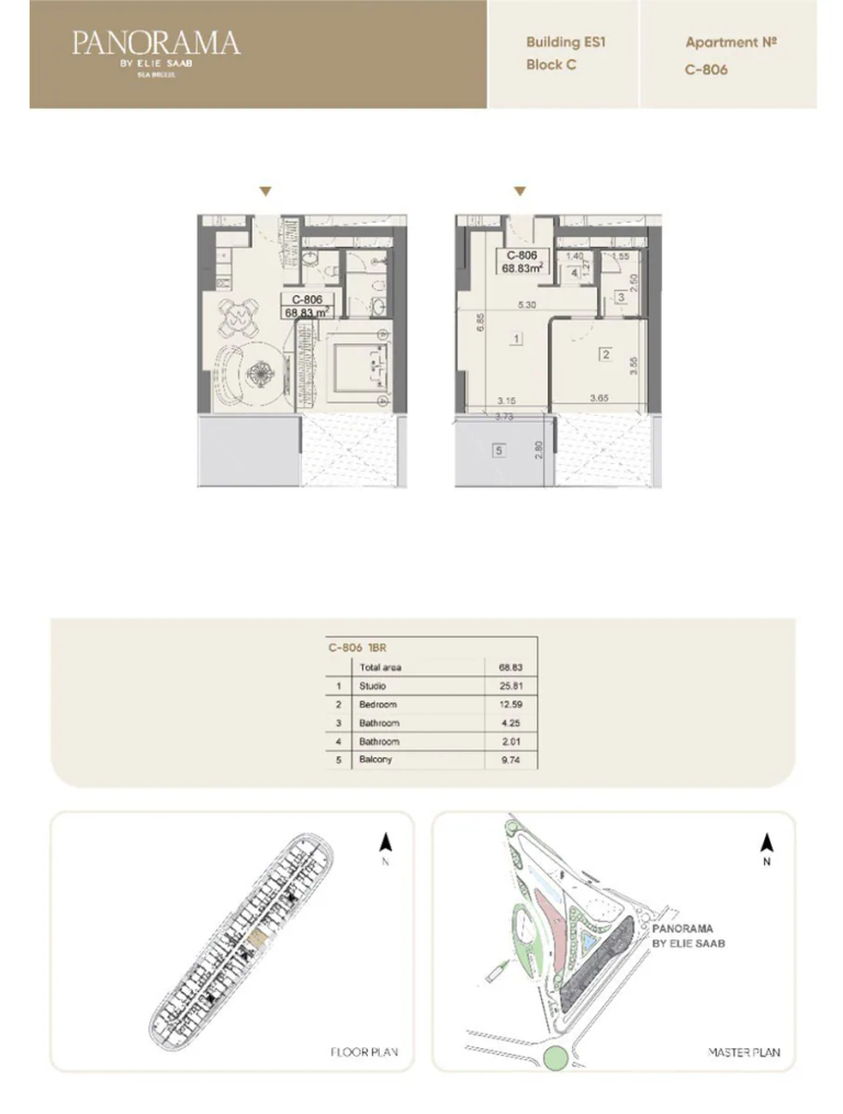 68,83 m²