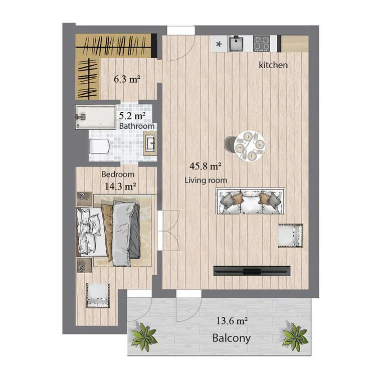 102 m²