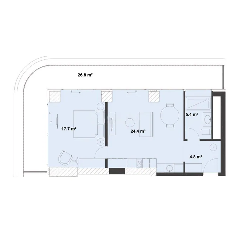 88,8 m²