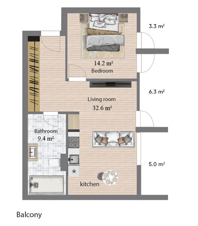 84,8 m²