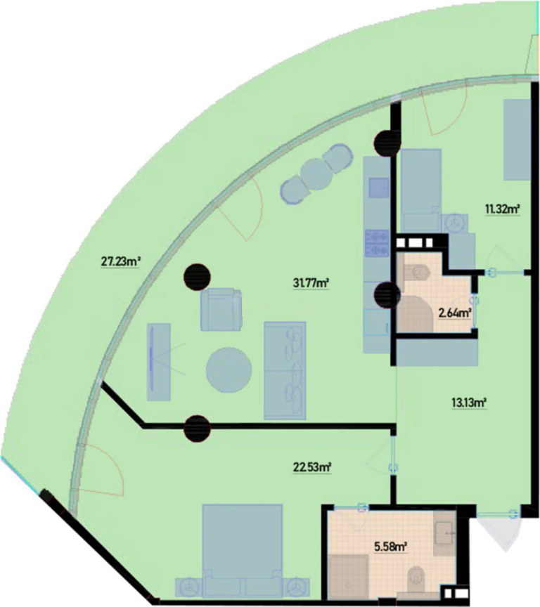 125,85 m²